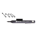 V8910-9BK-B Virtual Industries - ESD PEN-VAC-PRO Vacuum Tweezers with a Set of Suction Cups and Needles (4 pcs.)