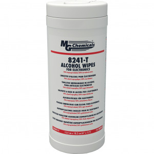 Toallitas multiusos saturadas con alcohol isopropílico IPA al 70% en tubo 8241-T MG Chemicals