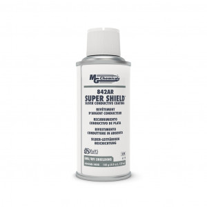 Pintura conductora (pintura protectora) con base acrílica plateada 842AR-140G MG Chemicals , Spray
